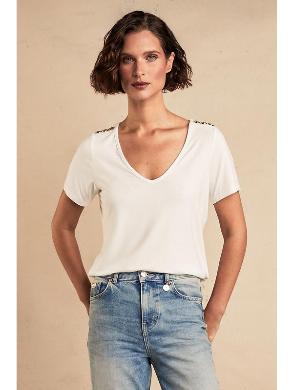 Holland Cooper Women's Relax Fit V-Neck Tee - White Image 3
