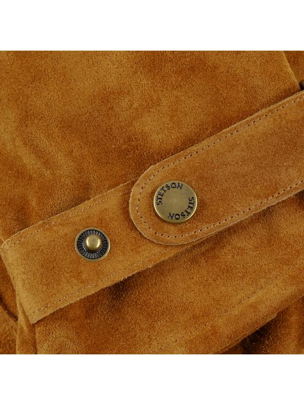 Stetson Revetal Cowskin Leather Gloves- Cognac Image 3