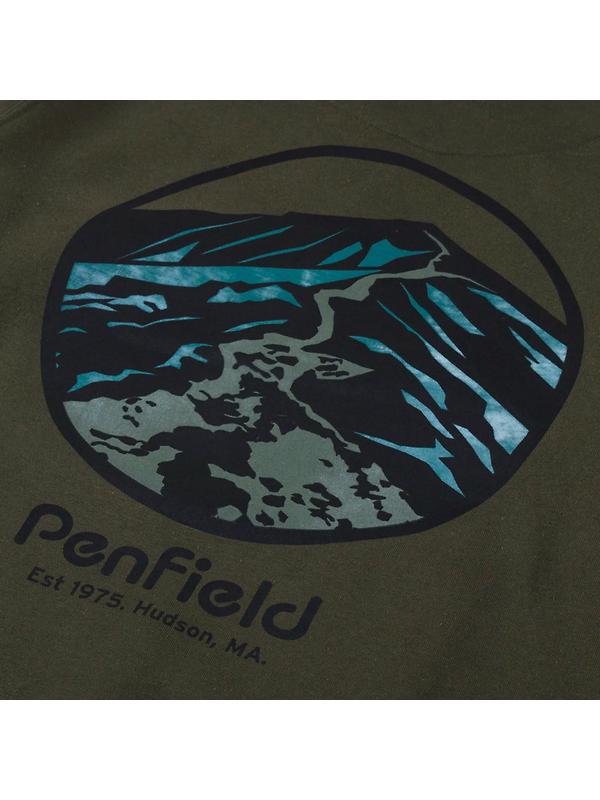 Penfield Men's Circle Landscape Hoodie - Dark Forest Image 7