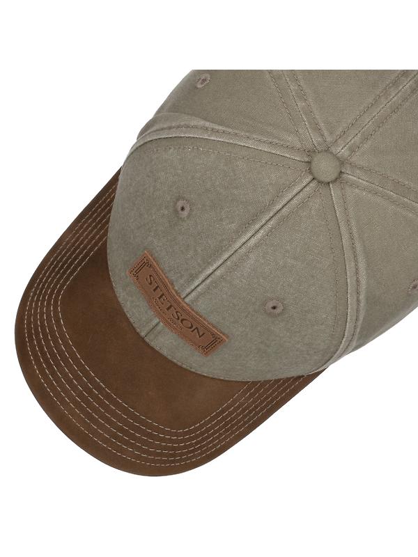 Stetson Cotton Rustic Baseball Cap with UV Protection - Olive Image 2