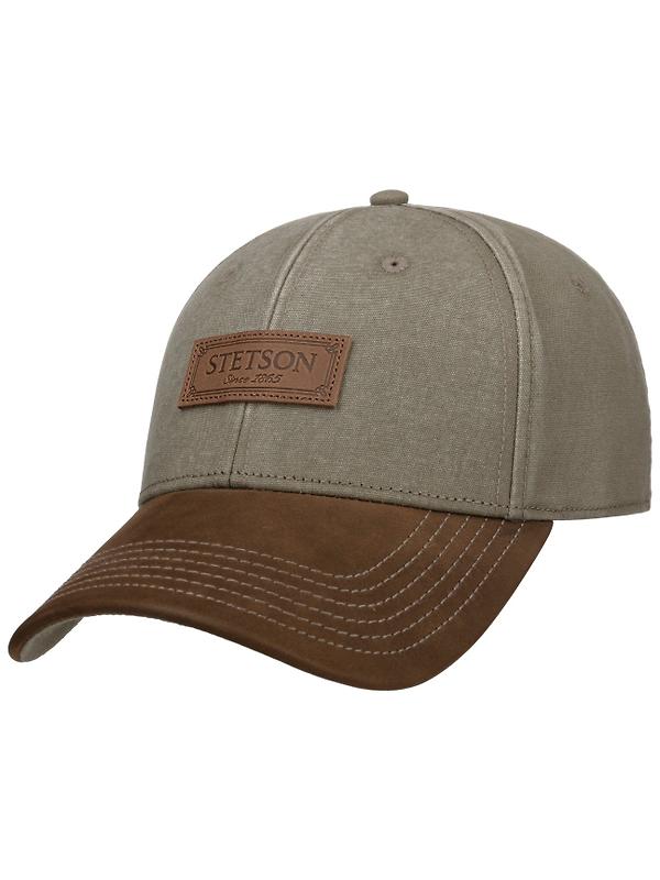 Stetson Cotton Rustic Baseball Cap with UV Protection - Olive Product Image