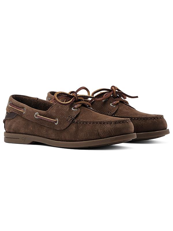 Ariat Women's Antigua Boat Shoes - Chocolate Brown Image 1