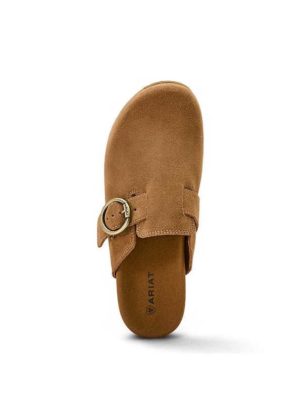 Ariat Women's Country Mules - Caramel Suede Image 7