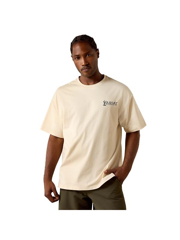 Ariat Men's The Wicked Boxy T-Shirt - Sandshell Image 2