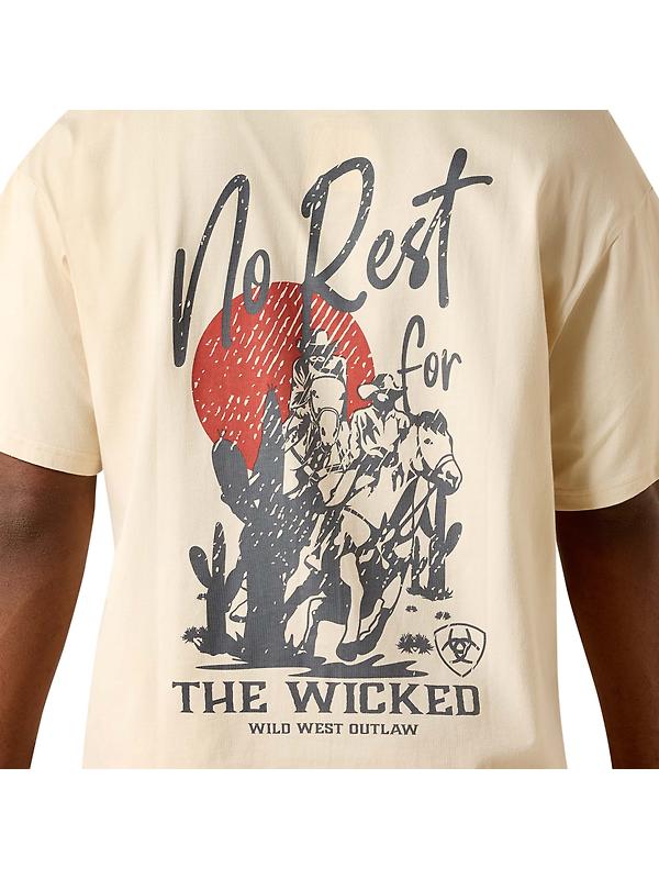Ariat Men's The Wicked Boxy T-Shirt - Sandshell Image 4