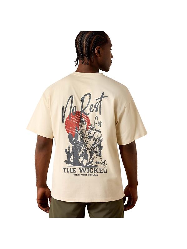 Ariat Men's The Wicked Boxy T-Shirt - Sandshell Image 1