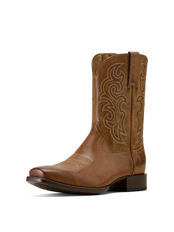Ariat Men's Bodie Square Toe Western Boots - Honey Tan Image 2