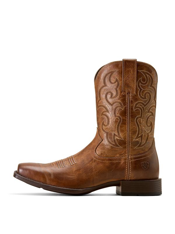 Ariat Men's Bodie Square Toe Western Boots - Honey Tan Image 6