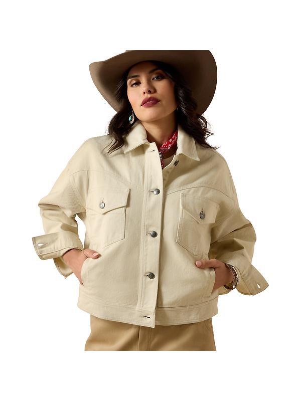 Ariat Women's Solar Cotton Twill Jacket - Summer Sand Image 4