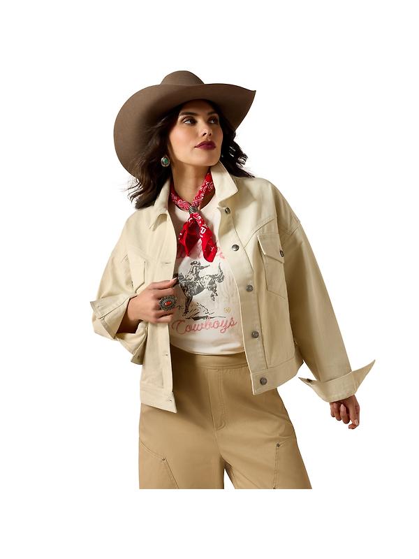 Ariat Women's Solar Cotton Twill Jacket - Summer Sand Image 1