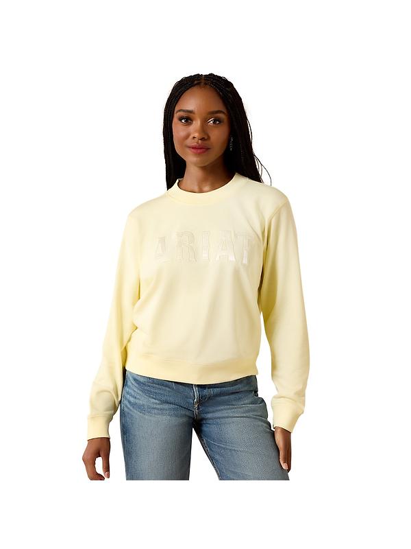 Ariat Women's Essential Crew Sweatshirt - Pear Sorbet Product Image