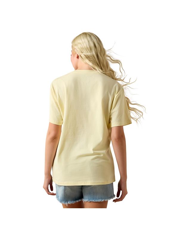 Ariat Women's Rodeo Star Boyfriend T-Shirt - Pear Sorbet Image 2