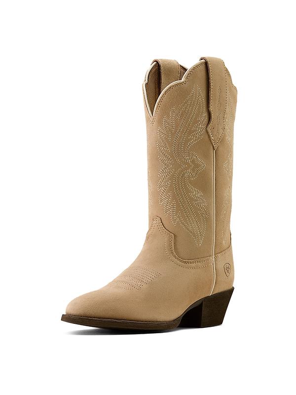 Ariat Women's Heritage StretchFit R Toe Western Boots - Truly Taupe Image 3
