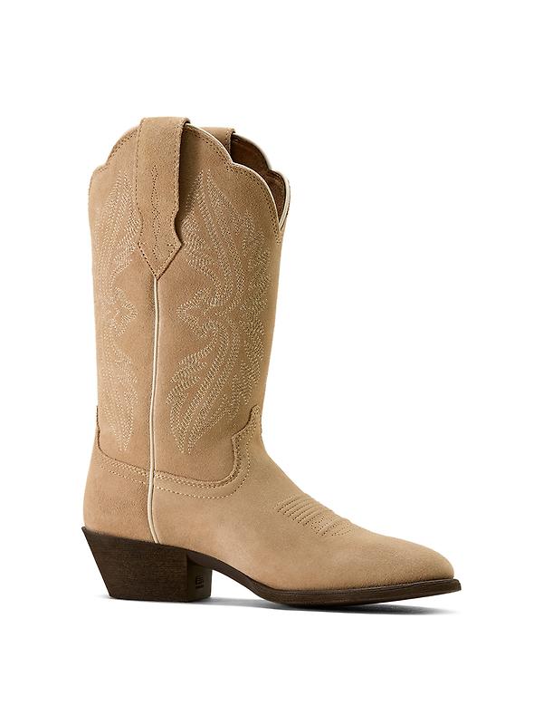 Ariat Women's Heritage StretchFit R Toe Western Boots - Truly Taupe Image 6