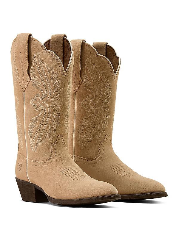 Ariat Women's Heritage StretchFit R Toe Western Boots - Truly Taupe Image 1