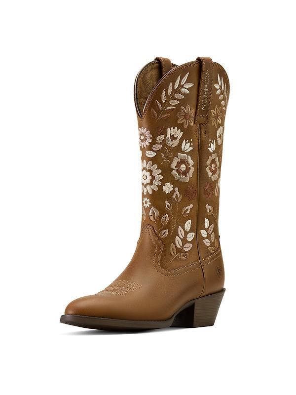 Ariat Women's Heritage Meadow R Toe Western Boots - Toasty Tan Image 2