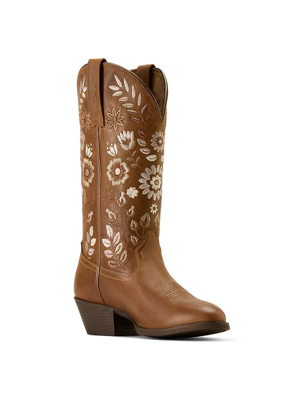Ariat Women's Heritage Meadow R Toe Western Boots - Toasty Tan Image 5