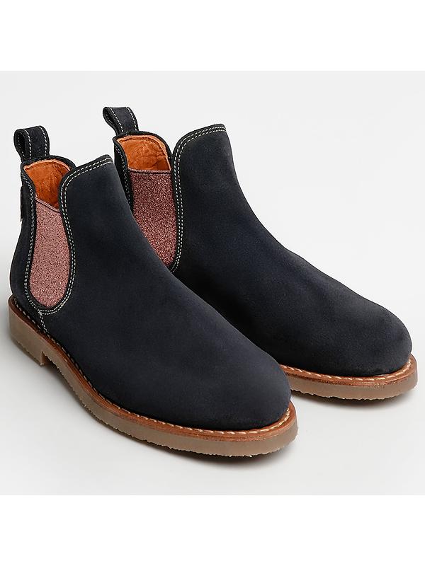 Penelope Chilvers Women's Safari Suede Boots - Navy/Cinnamon Image 4