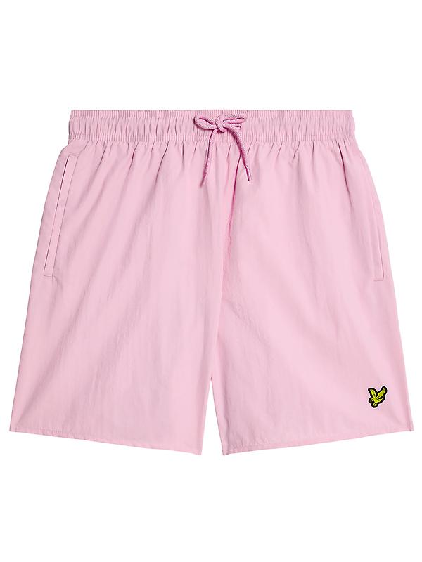 Lyle & Scott Men's Plain Swim Shorts - Pink Light Product Image