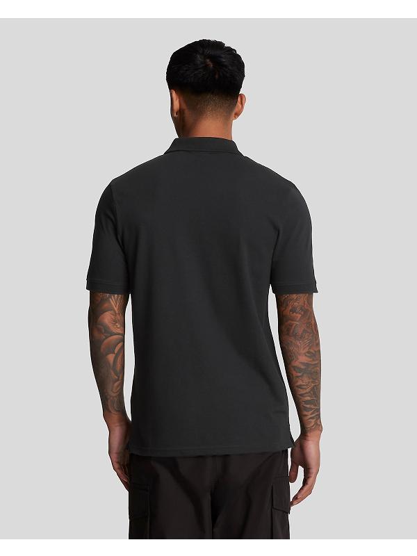 Lyle & Scott Men's Embroidered Polo Shirt - Jet Black/ White Image 2