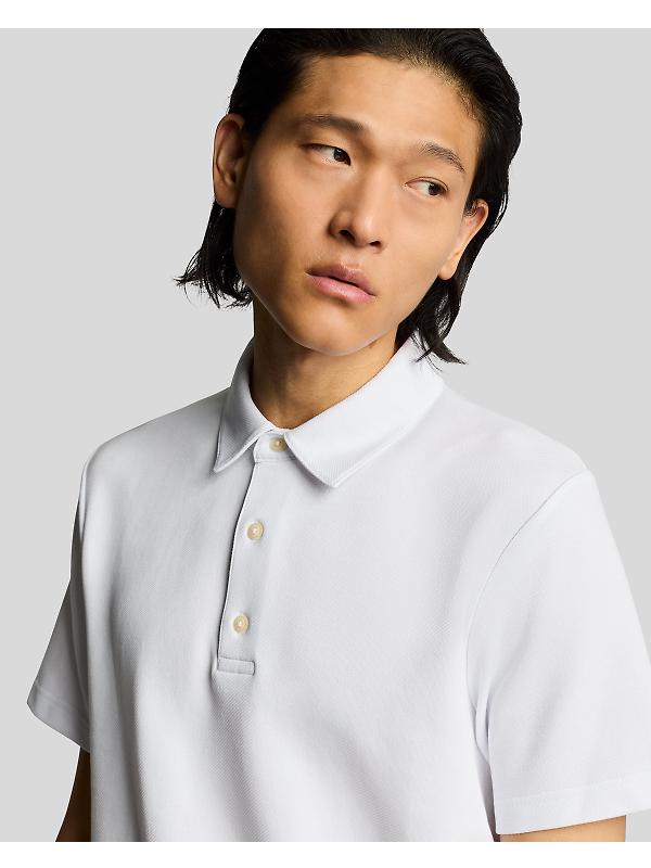 Lyle & Scott Men's Twill Texture Polo Shirt - White Image 5