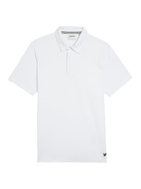 Lyle & Scott Men's Twill Texture Polo Shirt - White Product Image
