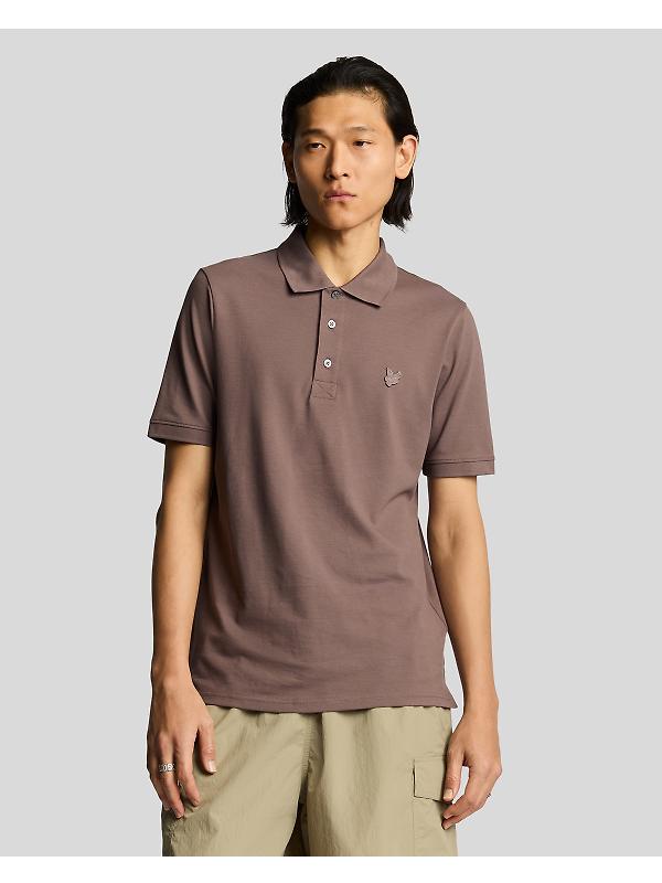 Lyle & Scott Men's Superfine Polo Shirt - Plum Truffle Image 2