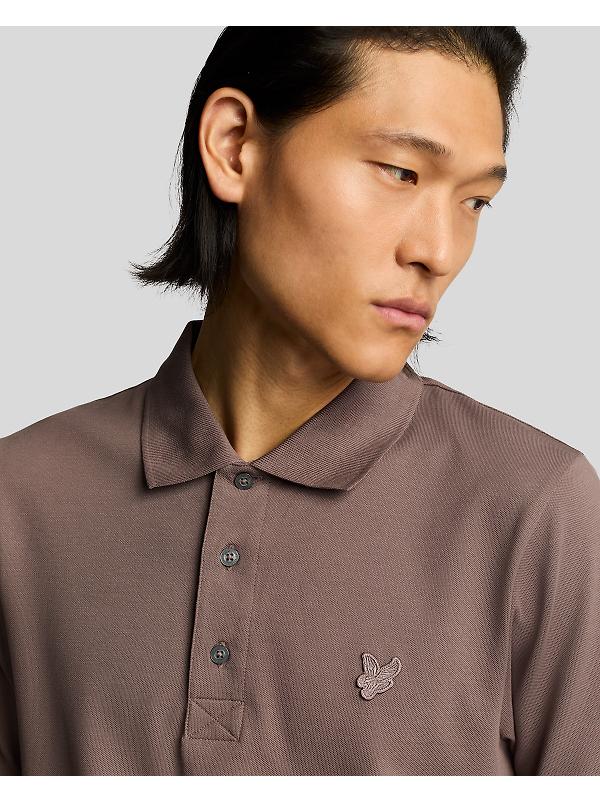 Lyle & Scott Men's Superfine Polo Shirt - Plum Truffle Image 5