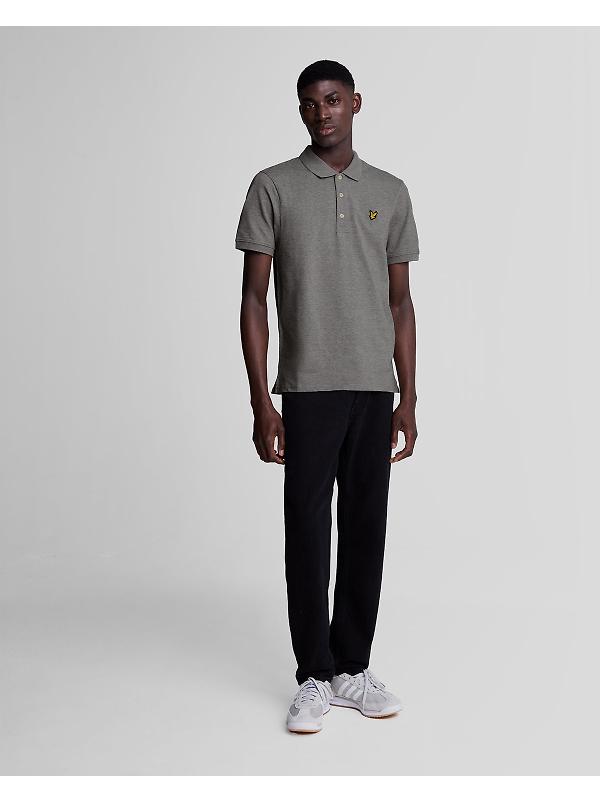 Lyle & Scott Men's Plain Polo Shirt - Mid Grey Marl Image 4