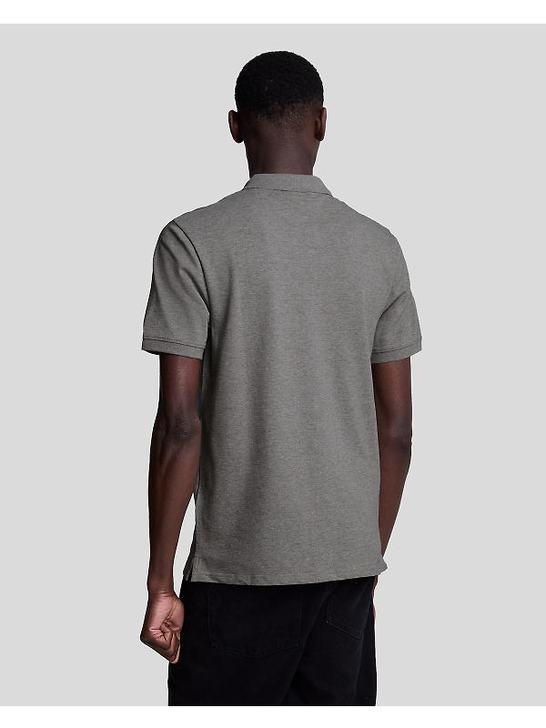 Lyle & Scott Men's Plain Polo Shirt - Mid Grey Marl Image 2