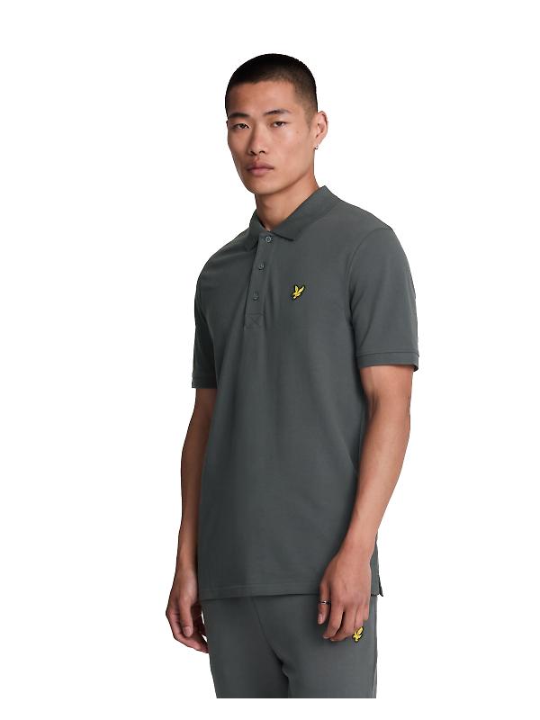 Product image of Lyle & Scott Men's Plain Polo Shirt - Gunmetal
