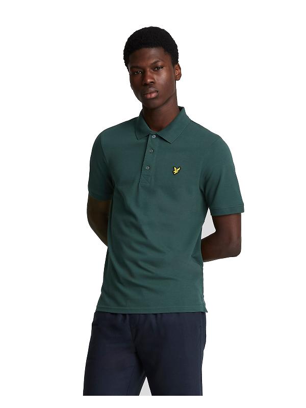 Product image of Lyle & Scott Men's Plain Polo Shirt - Argyle Teal