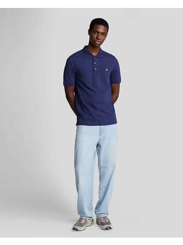 Lyle & Scott Men's Plain Polo Shirt - Deep Indigo Image 3