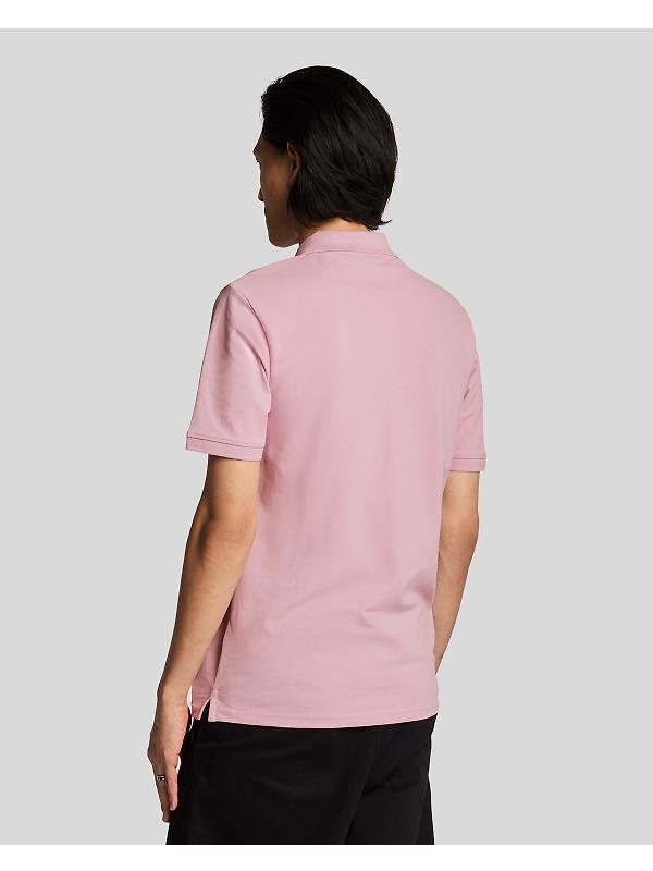 Lyle & Scott Men's Plain Polo Shirt - Pink Light Image 4