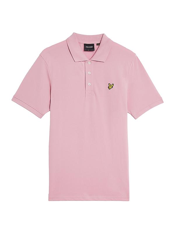 Lyle & Scott Men's Plain Polo Shirt - Pink Light Product Image