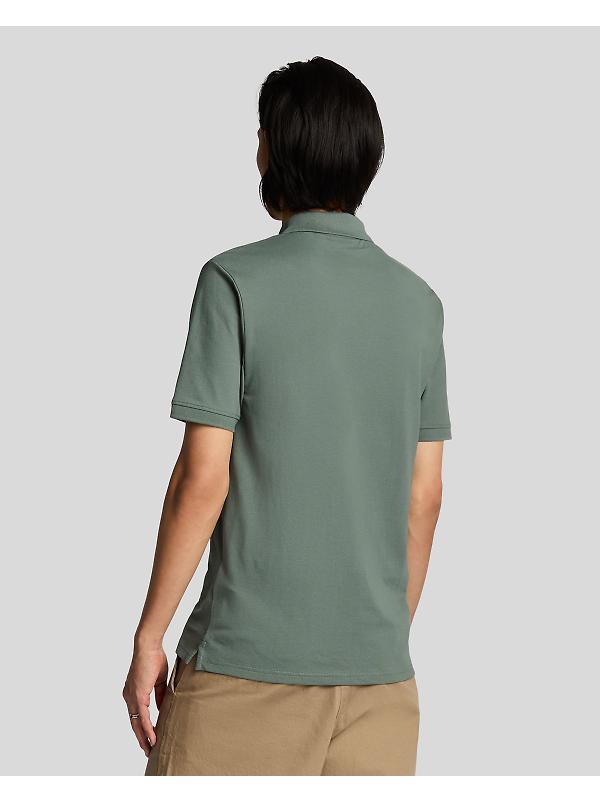 Lyle & Scott Men's Plain Polo Shirt - Green Mercurial Image 4