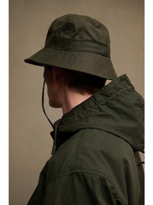 Barbour Men's Spectator 6 Panel Bucket Hat - Green Image 3