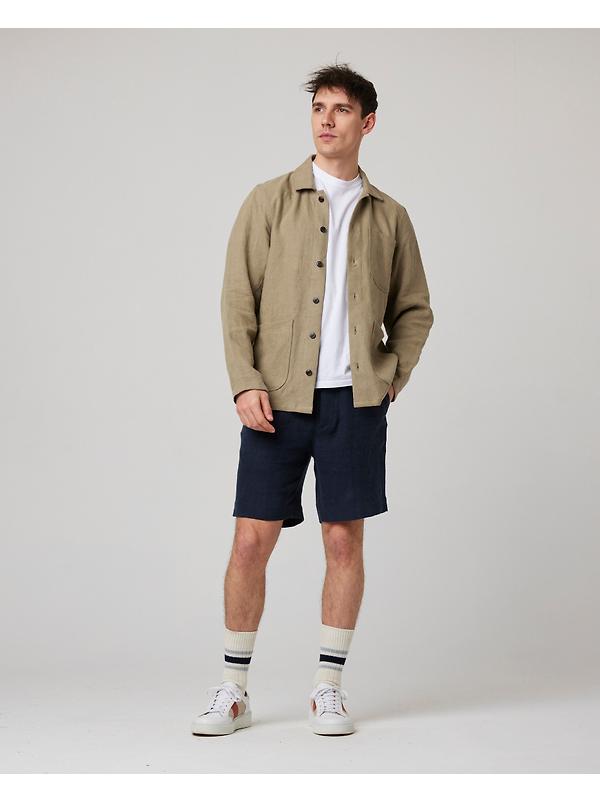 Peregrine Men's Windsor Linen Shacket - Sage Image 3
