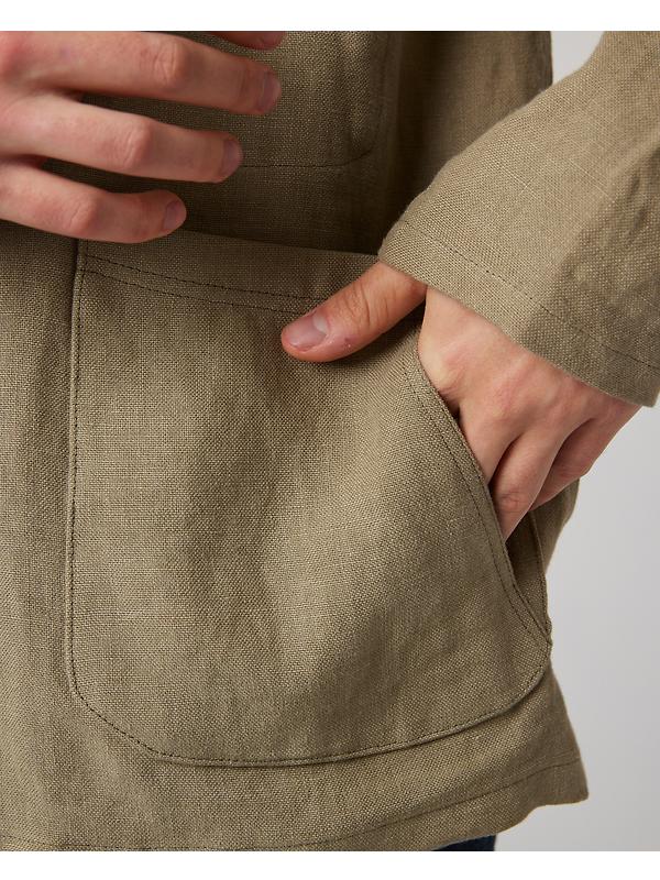 Peregrine Men's Windsor Linen Shacket - Sage Image 6