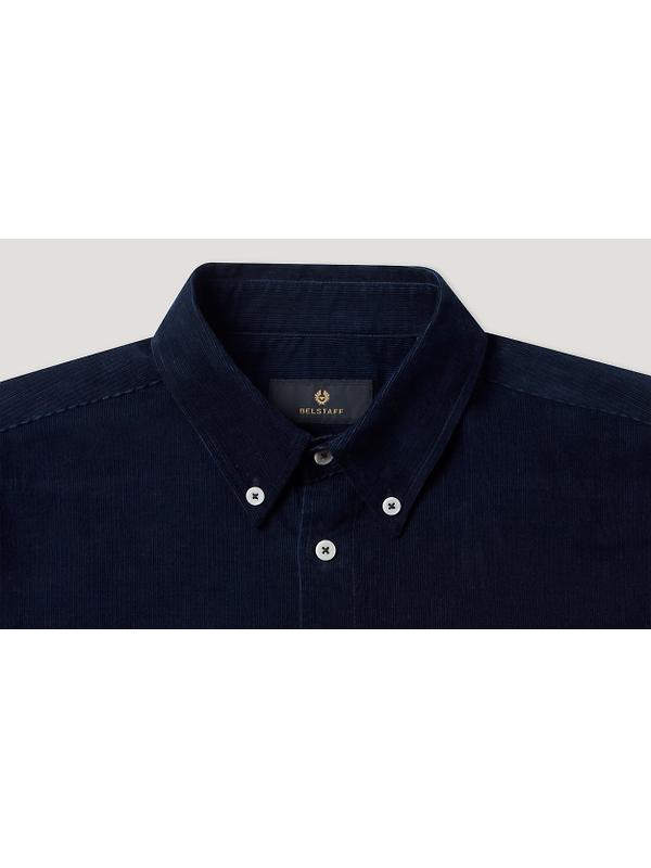 Belstaff Men's Cotton Corduroy Street Shirt - Dark Ink Image 3