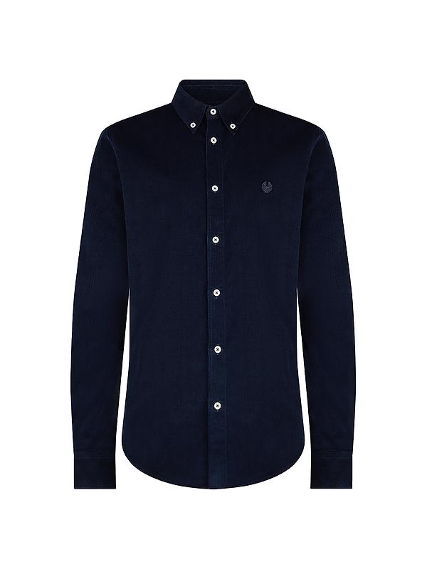 Belstaff Men's Cotton Corduroy Street Shirt - Dark Ink Image 1