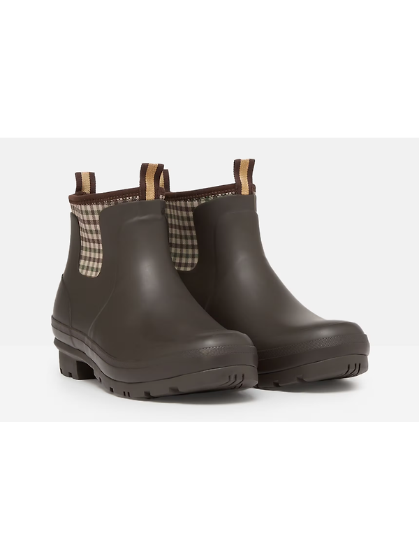 Joules Women's Foxton Neoprene Lined Ankle Wellies - Chocolate Brown Image 2