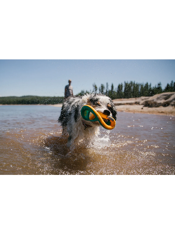 RUFFWEAR Hydro Plane Floating Throw Toy - Campfire Orange Image 5