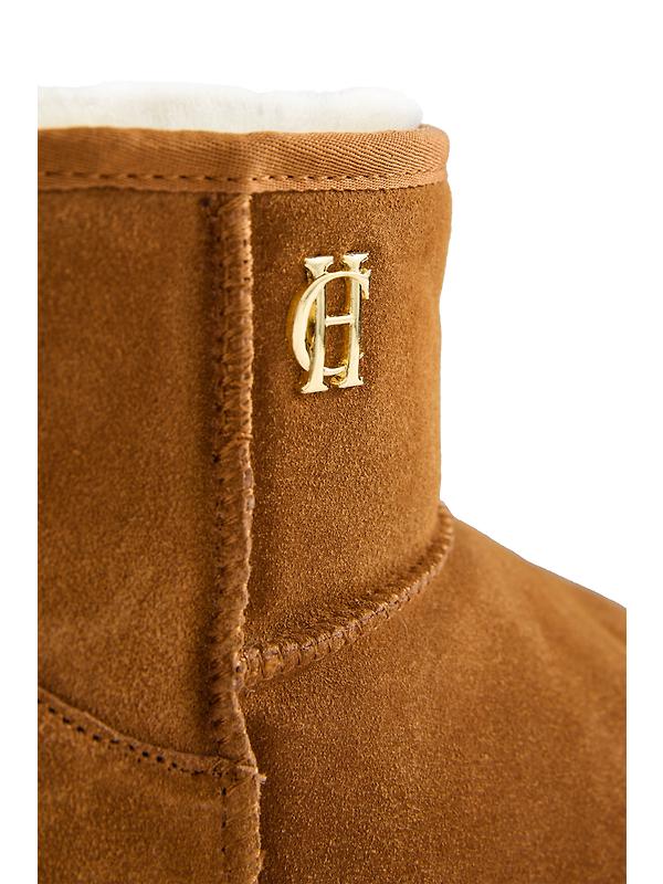 Holland Cooper Women's Shearling Platform Boots - Tan Image 8