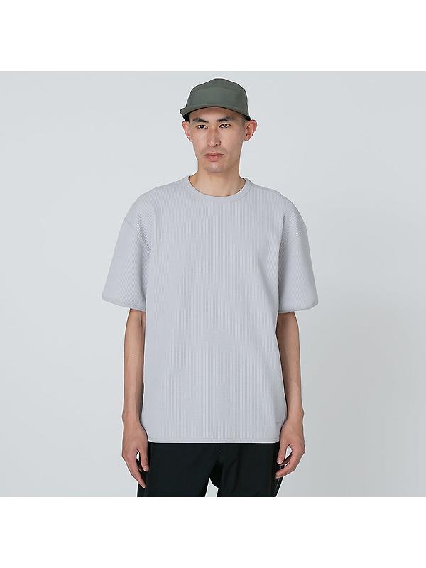 Snow Peak Dry Waffle T-Shirt - Light Grey Image 2