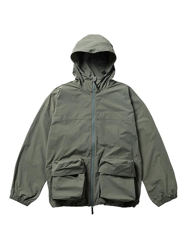 Snow Peak Nylon Tussah Jacket - Light Olive Image 1
