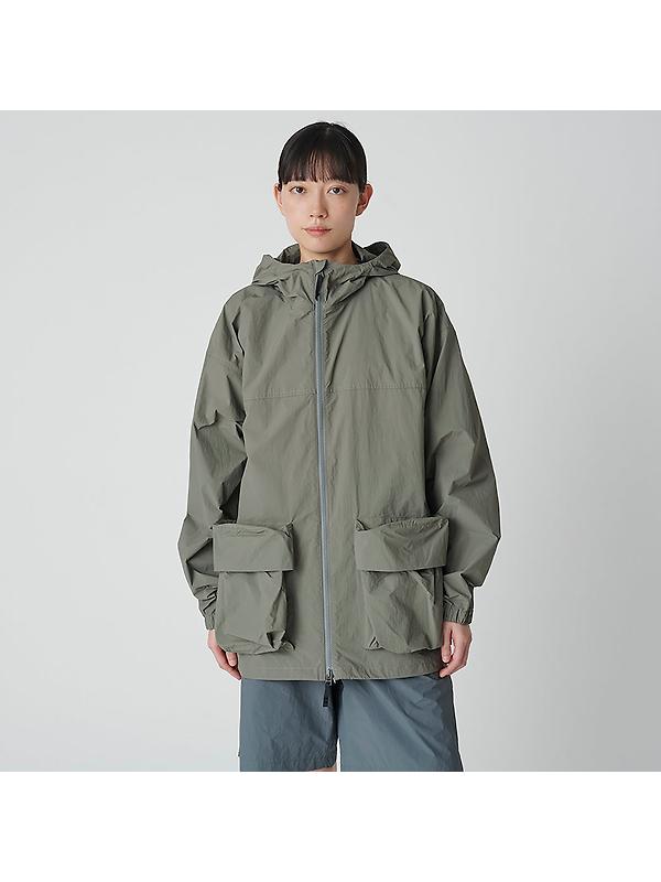 Snow Peak Nylon Tussah Jacket - Light Olive Image 2