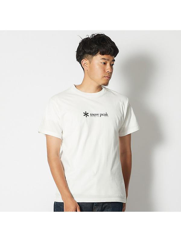 Snow Peak Soft Cotton Logo Short Sleeve T-Shirt - White Image 1