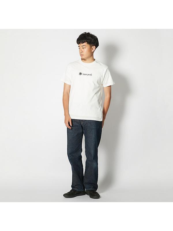 Snow Peak Soft Cotton Logo Short Sleeve T-Shirt - White Image 2