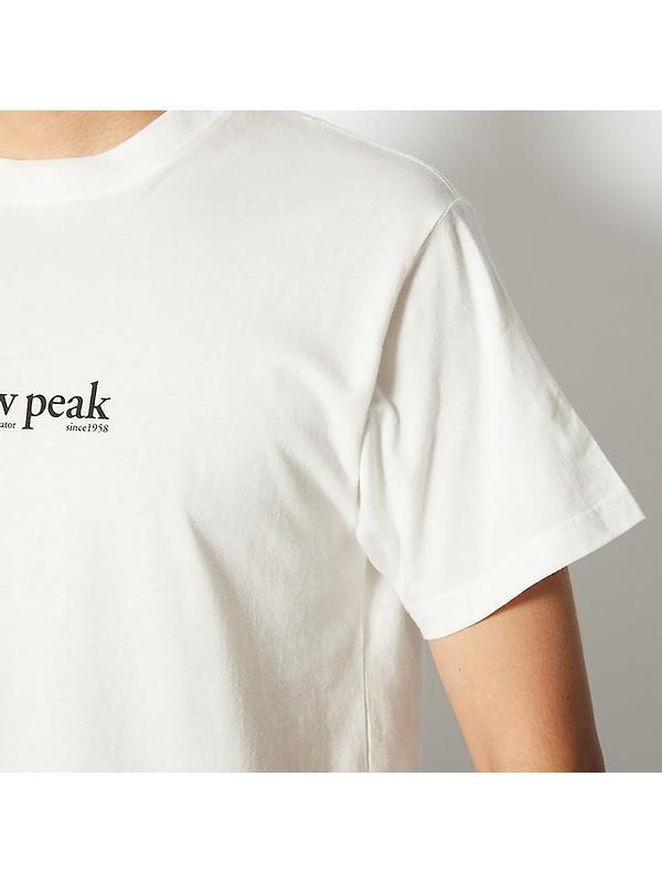 Snow Peak Soft Cotton Logo Short Sleeve T-Shirt - White Image 7